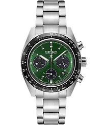 Seiko Men's Chronograph Solar Prospex Speedtimer Stainless Steel Bracelet Watch 39mm