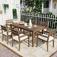 Streamdale Acacia Wood Outdoor Dining Set