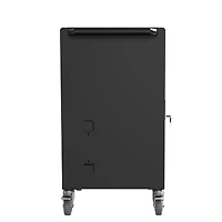Streamdale Furniture Mobile Charging Cart And Cabinet For Tablets Laptops 30-Device With Combination Lock-Black