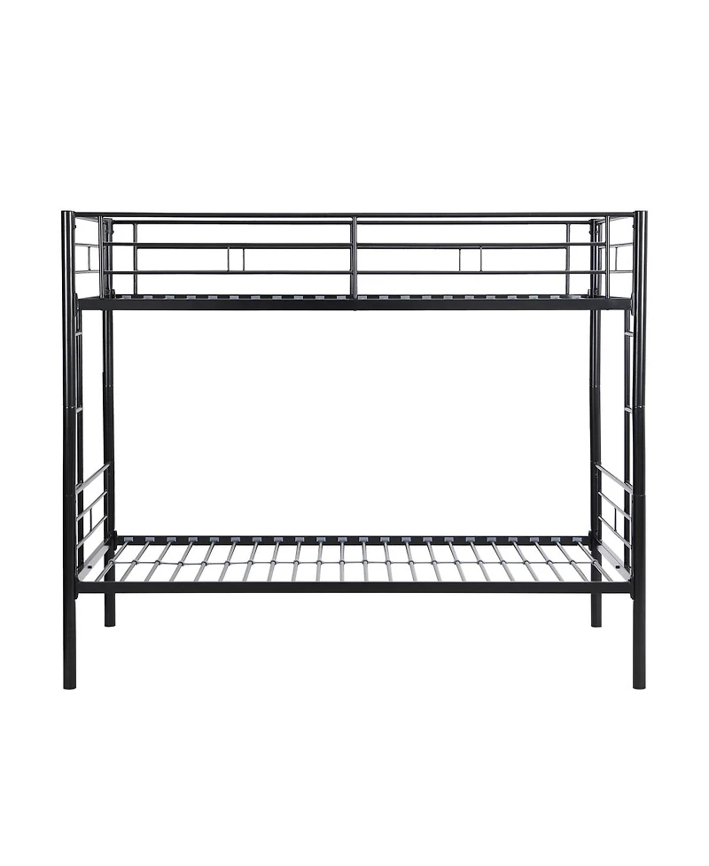 Simplie Fun Metal Bunk Bed Black