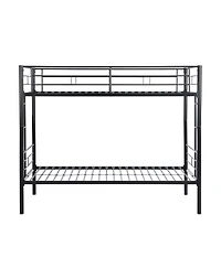 Simplie Fun Metal Bunk Bed Black