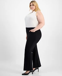 Anne Klein Plus Wide-Leg Trousers