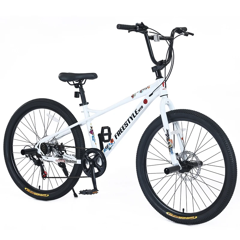 Streamdale Furniture 26" Freestyle Bike for Kids with Double Disc Brakes