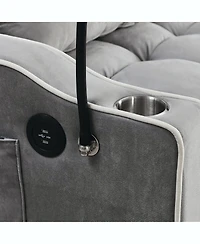 Streamdale Furniture 55.51 Inch Versatile Foldable Sofa Bed In 3 Lengths, Modern Sofa Sofa Sofa