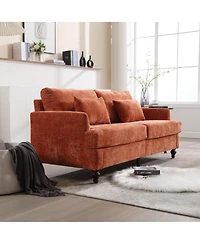 Simplie Fun Modern Chenille Fabric Loveseat