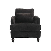 Streamdale Furniture Wood Frame Armchair, Modern Accent Chair Lounge Chair For Living Room