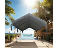 Streamdale 10x20FT Heavy Duty Canopy Carport Outdoor Portable Garage Grey