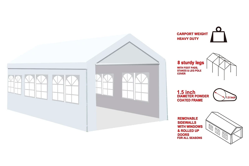 Streamdale Canopy Garage for Home or Office Use