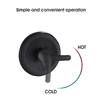 Streamdale Furniture Single Handle Single Functions Shower Head Set With Tub Spout (Valve Included)