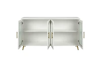Streamdale 65+ Inch Tv Stand with Storage, White