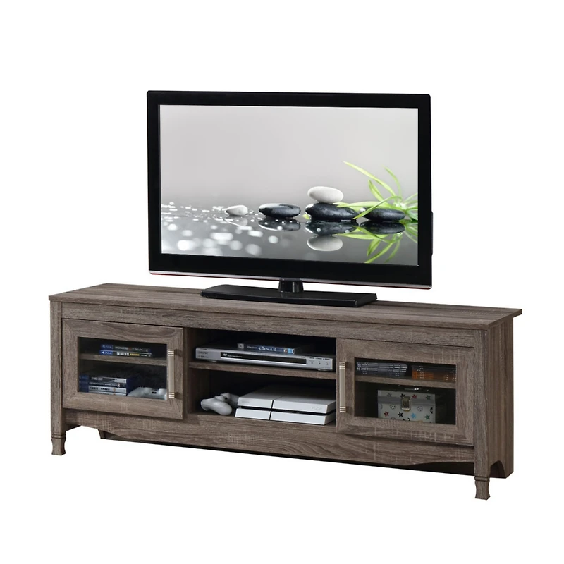 Simplie Fun Grey Driftwood Tv Stand