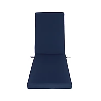 Simplie Fun Outdoor Lounge Chair Cushion Replacement Patio Funiture Seat Cushion Chaise Lounge Cushion-Navy Blue