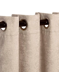 Superior Senna Textured Curtain Set of 2 Panels with Grommet Header