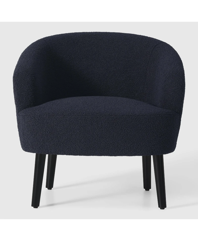 WestinTrends 29" Wide Mid Century Modern Club Barrel Accent Armchair, Set of 2