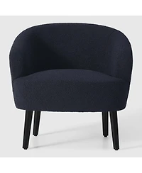 WestinTrends 29" Wide Mid Century Modern Club Barrel Accent Armchair, Set of 2