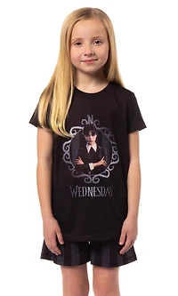Wednesday Girls Addams Family Pajamas Tonight Was Torture 2 Piece Sleep Short Set