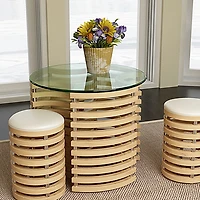 Streamdale Round Glass Tabletop, 20", 1/4" Thick, Clear