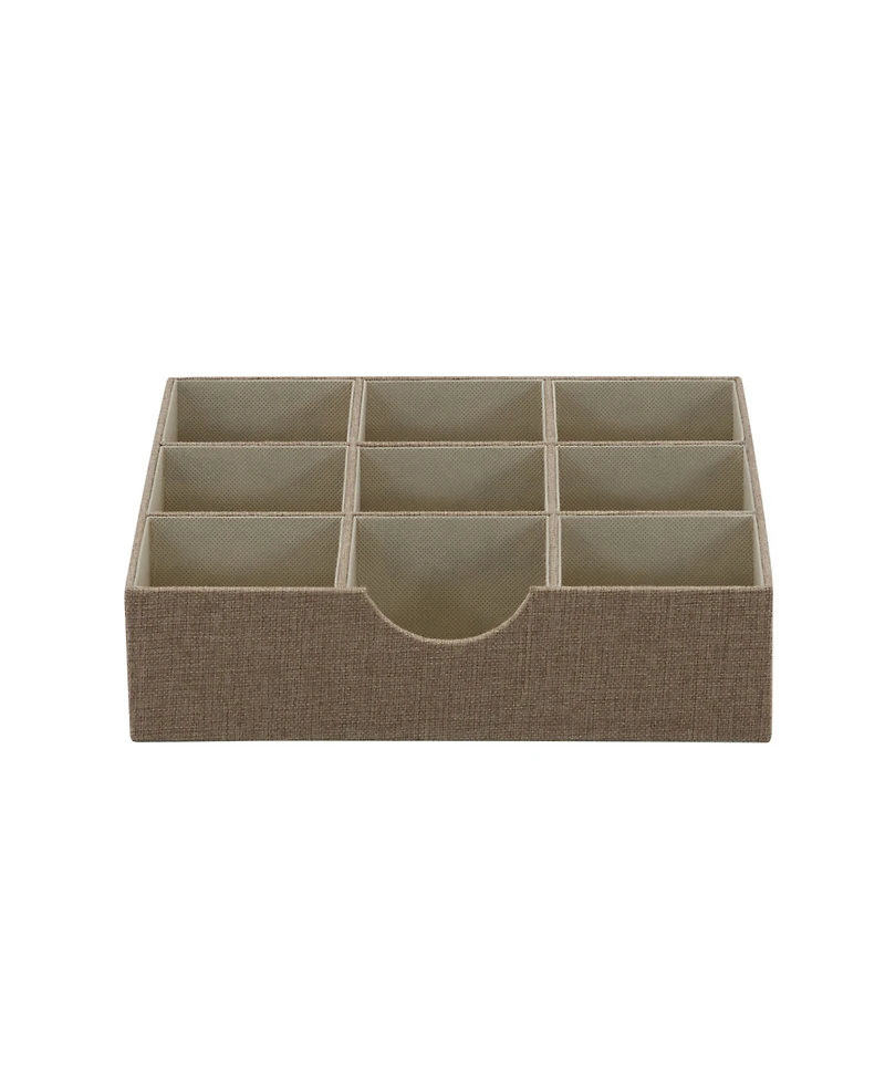 Household Essentials Drawer Organizer Tray, 9 Square Compartment