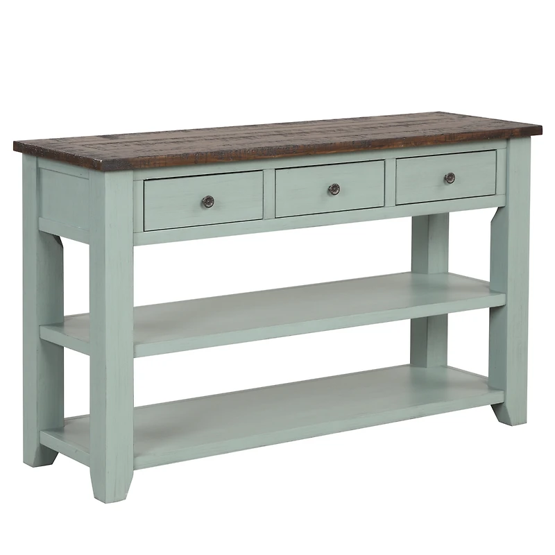 Streamdale Pine Console Table with 3 Drawers