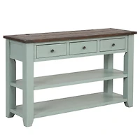 Streamdale Pine Console Table with 3 Drawers