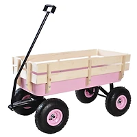 Streamdale All-Terrain Pull Wagon with Wood Railing