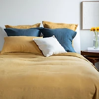 100% French Linen Flanged Euro Sham 26" x