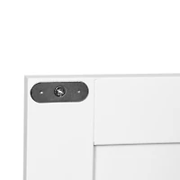 Streamdale Furniture Bathroom Floor Storage Cabinet With Double Door Adjustable Shelf