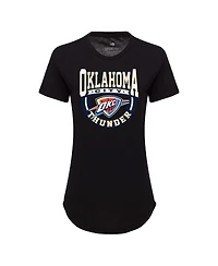 Sportiqe Women's Black Oklahoma City Thunder Phoebe Super Soft Tri-Blend T-Shirt