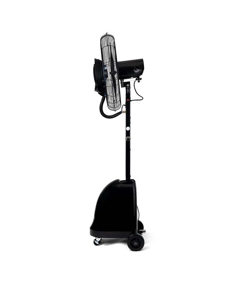 Newair 26" Pedestal Misting Fan with 8700 Cfm of Power, Adjustable Mist Settings, Water Tank and 3 Fan Speeds, Perfect for the Patio, Back Yard, or Ou