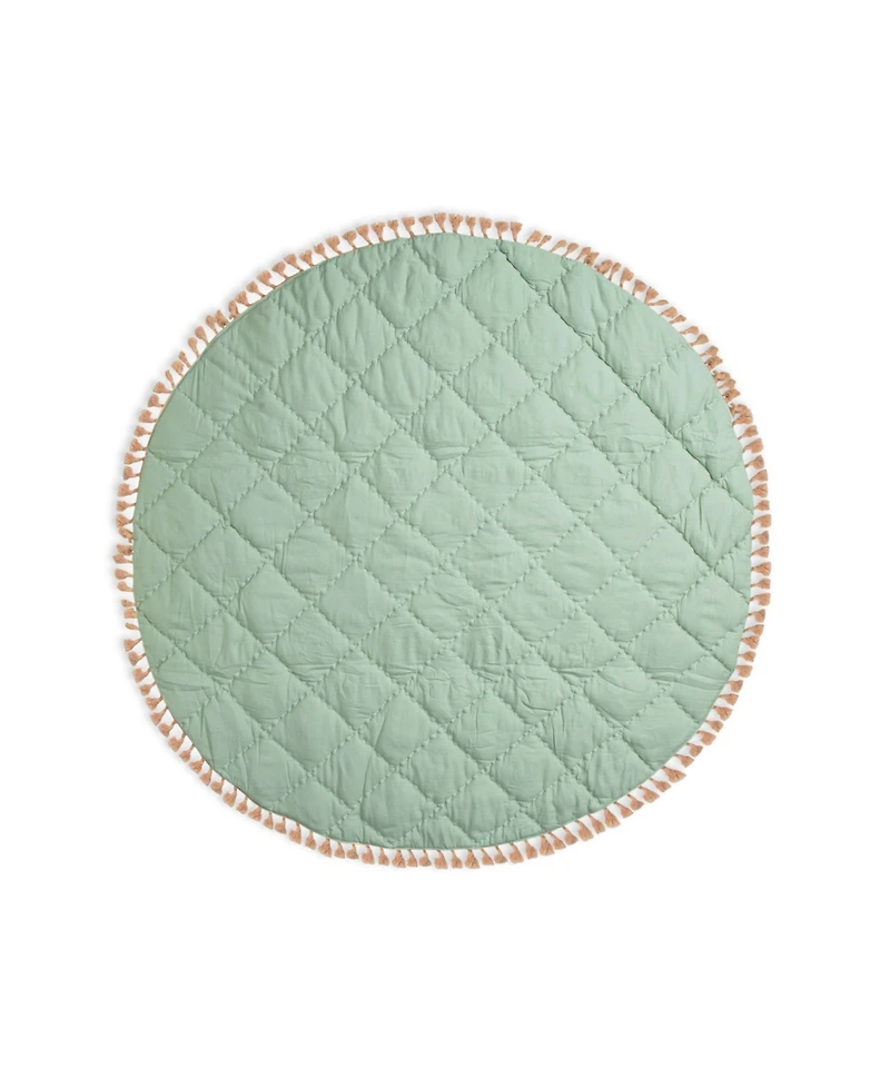 Crane Baby Baby Girls Parker Floral Quilted Playmat