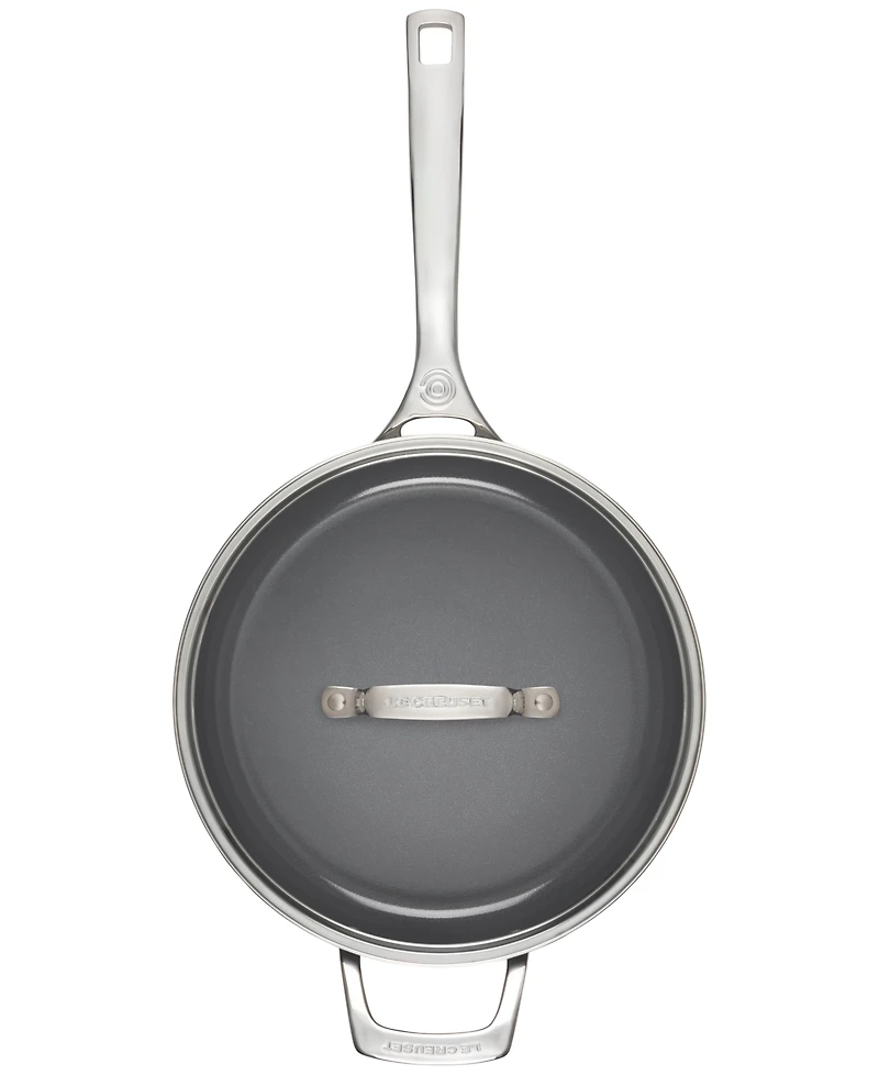 Le Creuset Essential Nonstick Ceramic 4.25-Qt. Saute Pan with Glass Lid