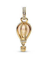 Pandora 14K Gold-Plated Sparkling Clear Hot Air Balloon Dangle Charm