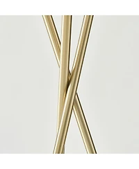 Jaxon 60" Led Contempoary Tripod Floor Lamp with Drum Shade