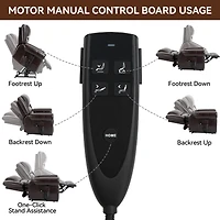 Streamdale Furniture 350 lbs Power Lift Recliner with Heat Massage