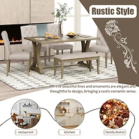 Streamdale Farmhouse 6-Piece Dining Set