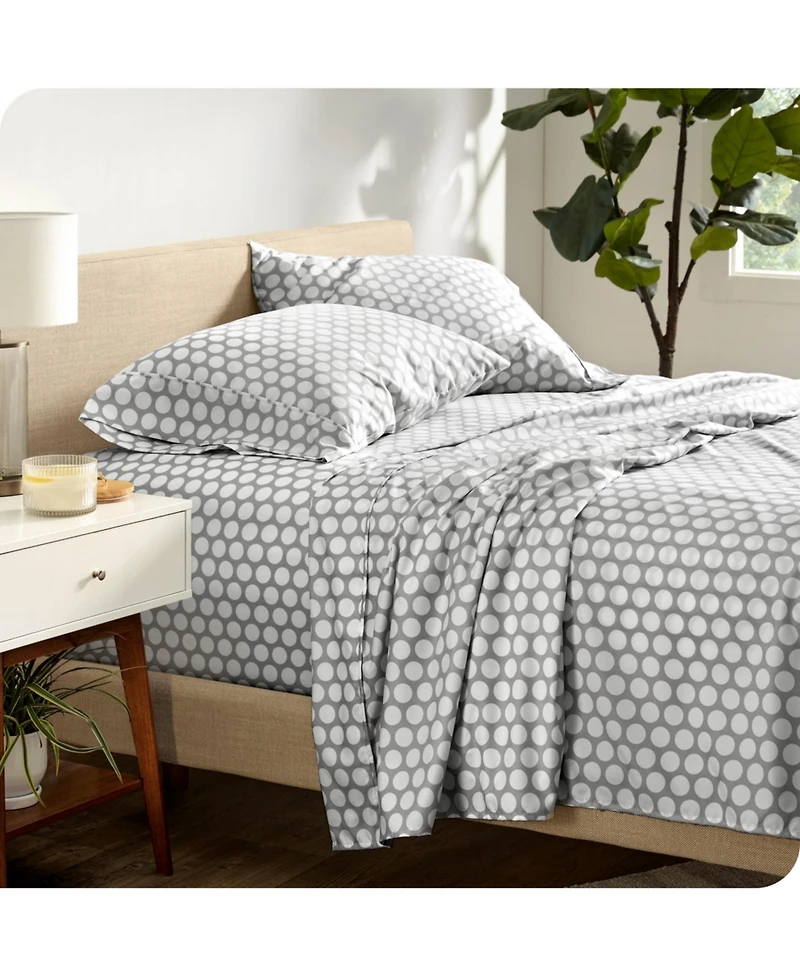 Bare Home Ultra-Soft Double Brushed Print Sheet Set - Pennytile