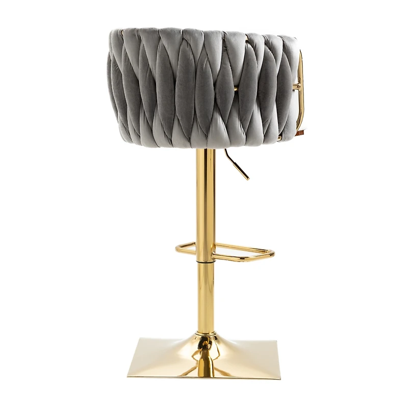 Streamdale Vintage Bar Stools With Back And Footrest Counter Height Dining Chairs