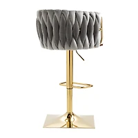 Streamdale Vintage Bar Stools With Back And Footrest Counter Height Dining Chairs