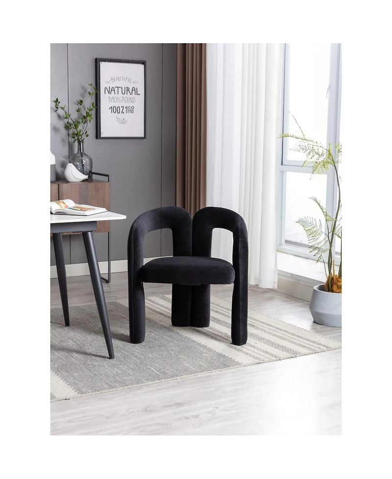 Simplie Fun Modern Fabric Upholstered Dining Chairs (Set of 2)