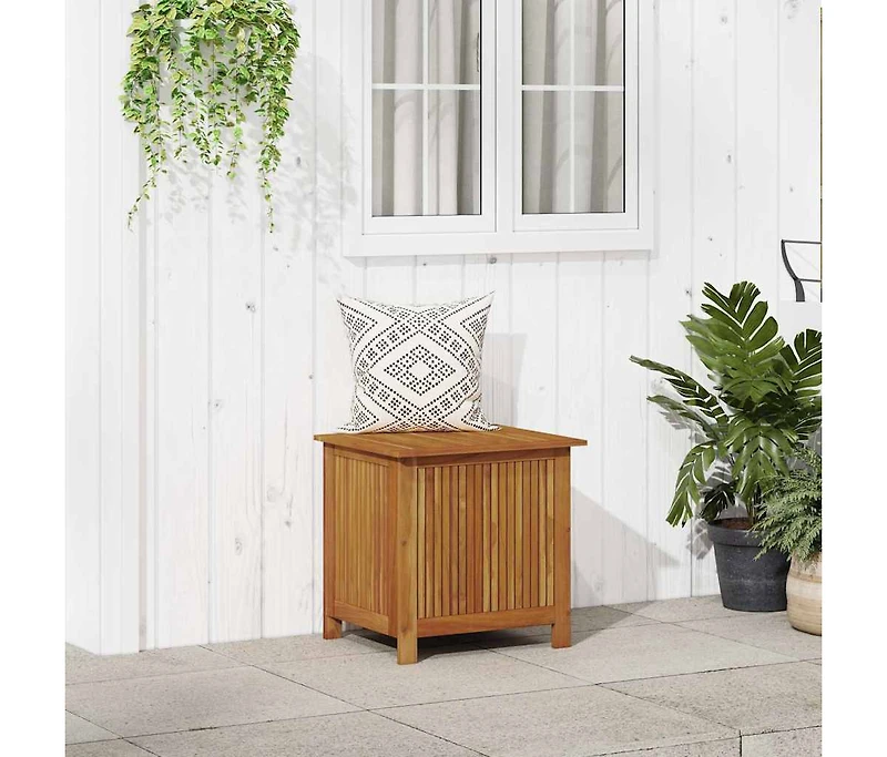 Patio Storage Box 23.6"x19.7"x22.8" Solid Wood Acacia