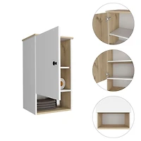 Streamdale Kensington 1-Shelf Medicine Cabinet Light Oak And White