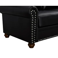 Streamdale Furniture Living Room Sofa Single Seat Chair With Wood Leg Faux Leather