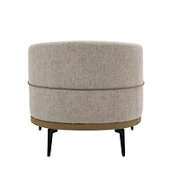 Streamdale Modern Two-Tone Upholstered Barrel Chair