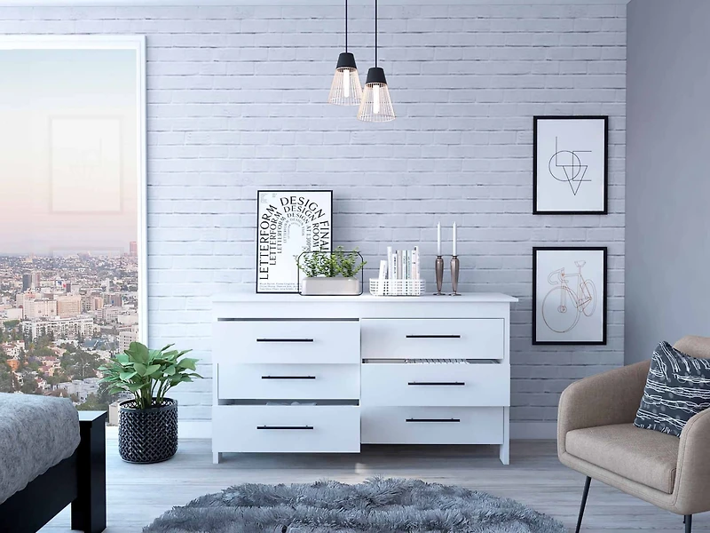 Streamdale Southington 6-Drawer Rectangle Dresser