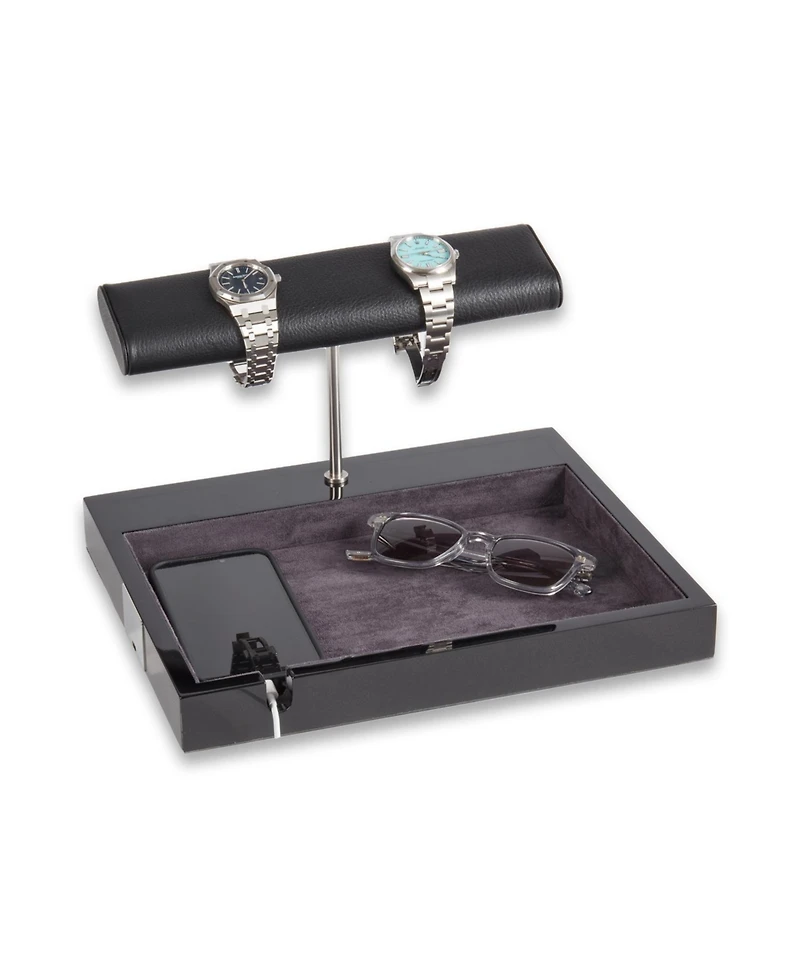 Bey-Berk Watch Stand, Valet, and Wireless Charger