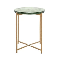 Tengah Round Glass Accent Table