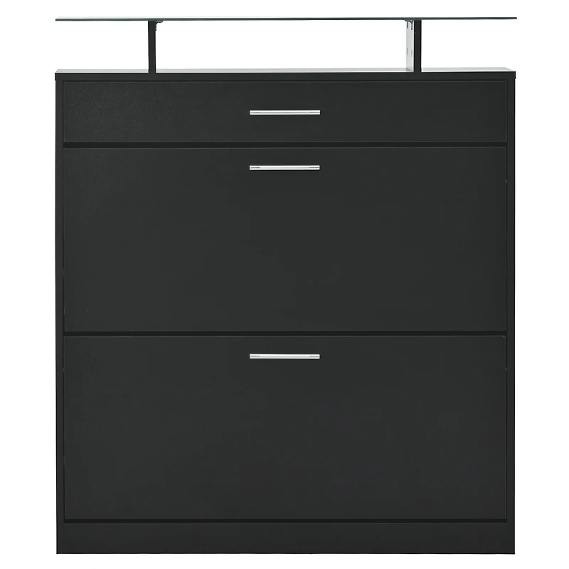 Streamdale Slim Entryway Organizer with Shoe Storage and Led Light