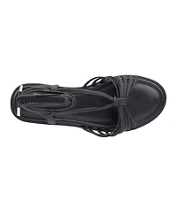 Fashion To Figure Women's Daria Strappy Flat Sandal - Wide Width