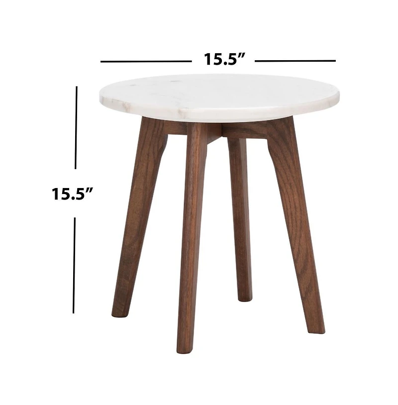 Safavieh Marini Round Marble End Table