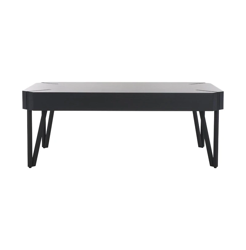 Safavieh Liann Rustic Midcentury Wood Top Coffee Table